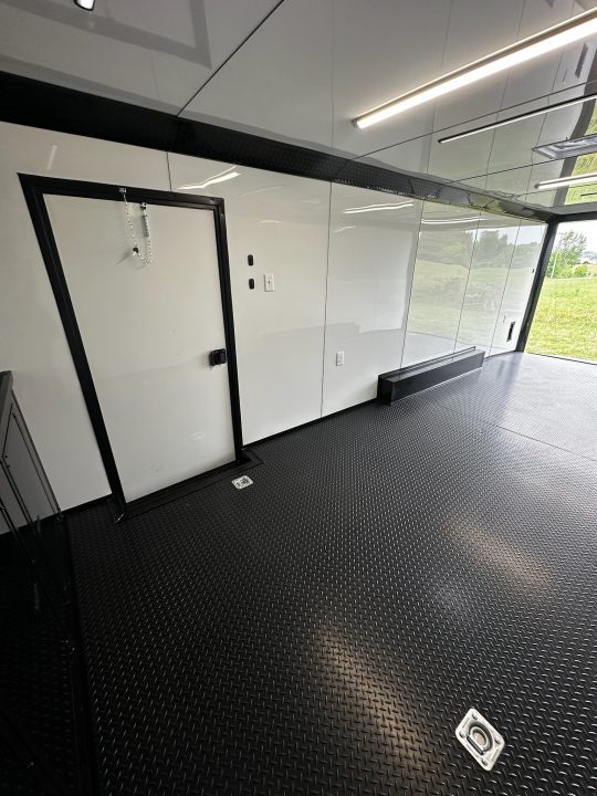New 2026 Luxe 8.5x24 Racing Trailer Finished Interior- 5200 Tandem Axle-Black -Blackout