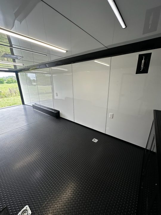 New 2026 Luxe 8.5x24 Racing Trailer Finished Interior- 5200 Tandem Axle-Black -Blackout