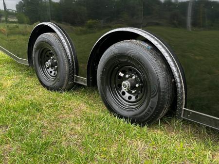 New 2026 Luxe 8.5x24 Racing Trailer Finished Interior- 5200 Tandem Axle-Black -Blackout