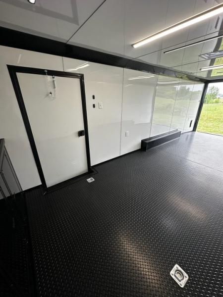 New 2026 Luxe 8.5x24 Racing Trailer Finished Interior- 5200 Tandem Axle-Black -Blackout