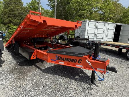 New 2026 Diamond C DET 210 Power Tilt 22’ Trailer, 23K GVWR, HYD JACK