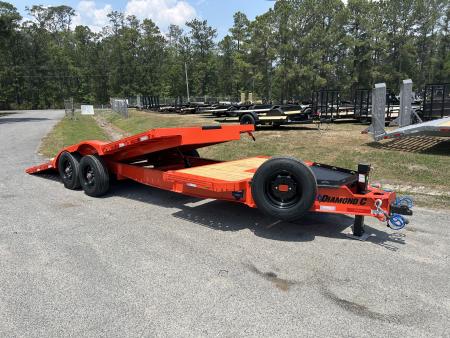 New 2026 Diamond C HXD 8.5x22, Low Profile, Drive Over Fender, Tilt Equipment Trailer with 10K Axles !!