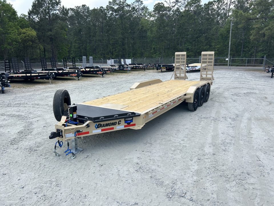 New 2026 Diamond C LPX307 Equipment Trailer, 82x24, Triple 7K Axles, #19,670 Payload