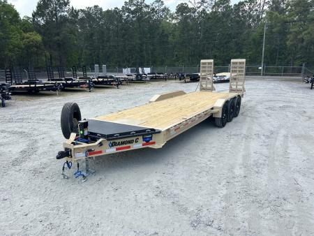 New 2026 Diamond C LPX307 Equipment Trailer, 82x24, Triple 7K Axles, #19,670 Payload