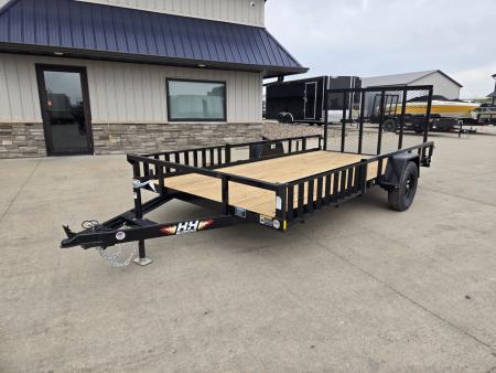 New 2026 H&H Black 82 x14' 3k ATV Trailer