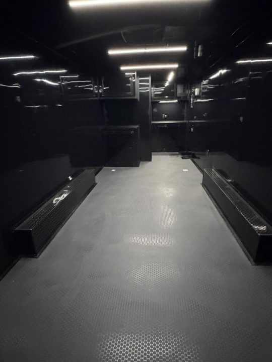New 2026 Spartan 28' "Pro-Series" - BATHROOM Race Trailer, PolyCor, 7'4" Interior, 14K GVWR Torsion Spread Axles, A/C, Rubber Coin PKG