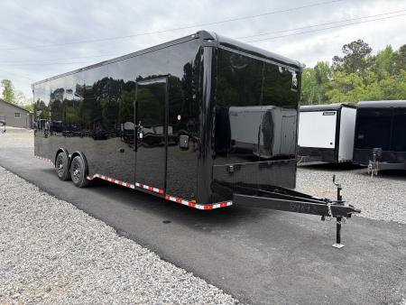 New 2026 Spartan 28'  Pro-Series  - BATHROOM Race Trailer, PolyCor, 7'4  Interior, 14K GVWR Torsion Spread Axles, A/C, Rubber Coin PKG