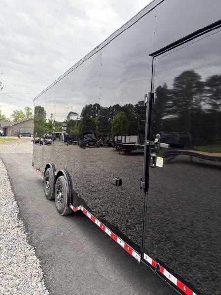New 2026 Spartan 28' "Pro-Series" - BATHROOM Race Trailer, PolyCor, 7'4" Interior, 14K GVWR Torsion Spread Axles, A/C, Rubber Coin PKG