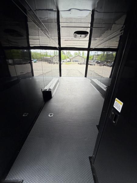 New 2026 Spartan 28' "Pro-Series" - BATHROOM Race Trailer, PolyCor, 7'4" Interior, 14K GVWR Torsion Spread Axles, A/C, Rubber Coin PKG