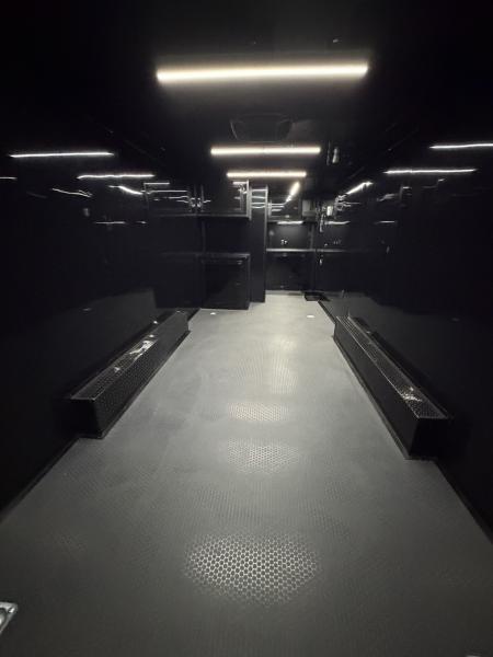 New 2026 Spartan 28' "Pro-Series" - BATHROOM Race Trailer, PolyCor, 7'4" Interior, 14K GVWR Torsion Spread Axles, A/C, Rubber Coin PKG