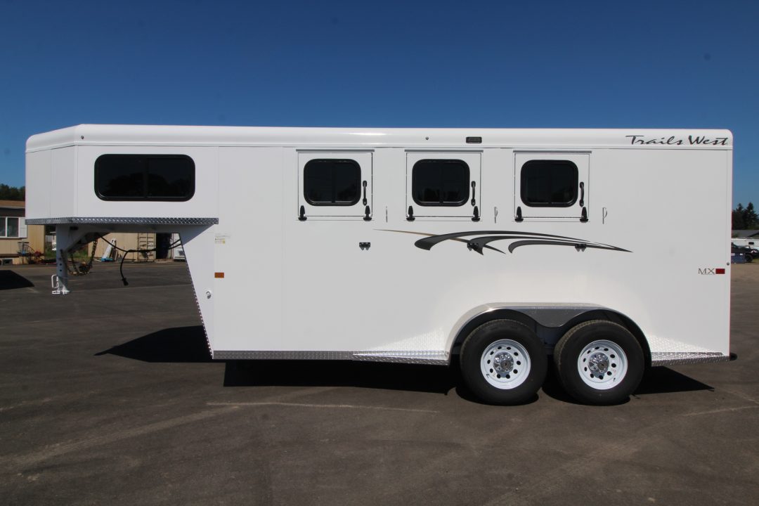 New 2027 Trails West Adventure MX 3 Horse Gooseneck Trailer