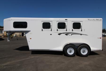 New 2027 Trails West Adventure MX 3 Horse Gooseneck Trailer