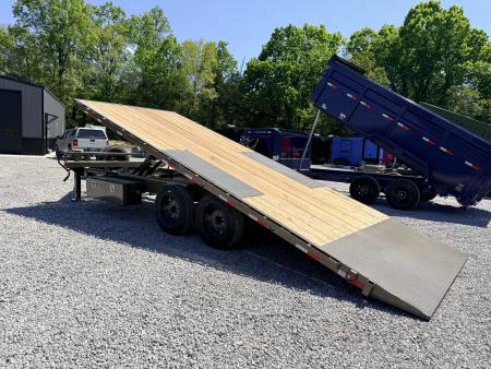 New 2026 Load Trail 102x22 Tandem Pintle Hook Equipment Tilt Deck (16K GVWR) Equipment Trailer