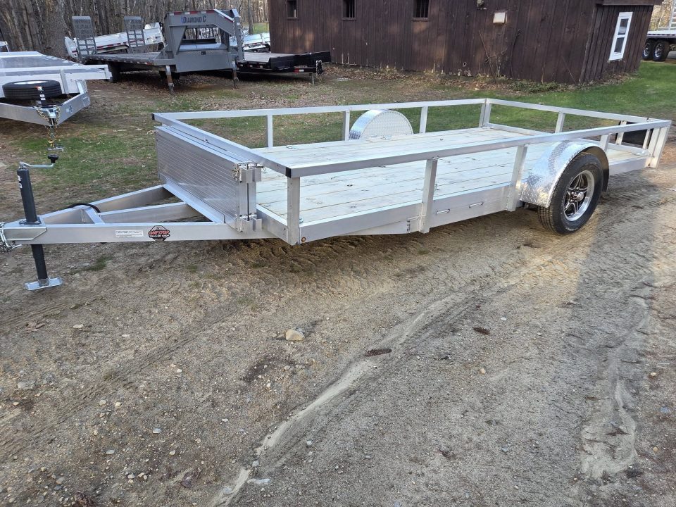 New 2026 Wolverine 7x14 aluminum utility trailer with ramps Utility Trailer