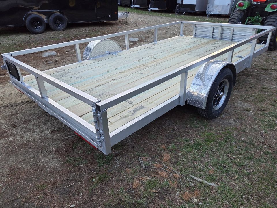 New 2026 Wolverine 7x14 aluminum utility trailer with ramps Utility Trailer