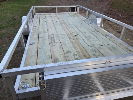 New 2026 Wolverine 7x14 aluminum utility trailer with ramps Utility Trailer