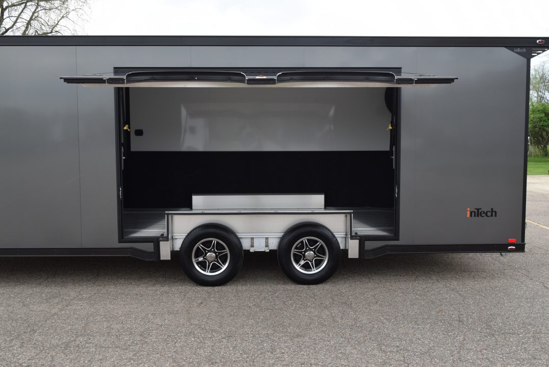 New INTECH 8.5x24 LITE SERIES ALL ALUMINUM RACE HAULER