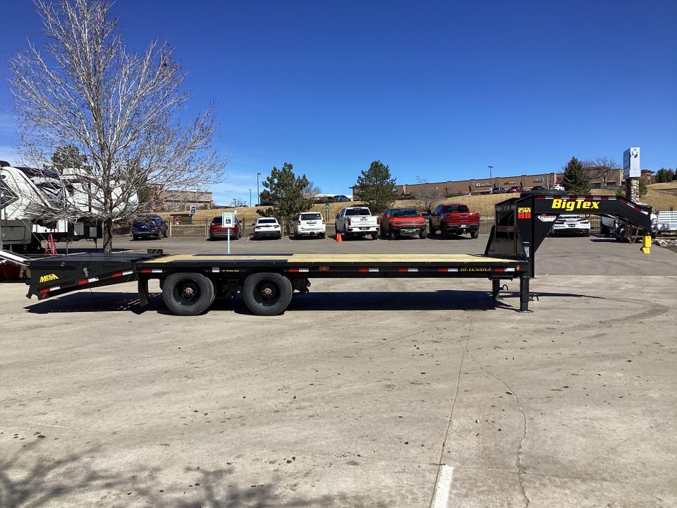 New 2026 Big Tex 25GN-25D5A-MRBK Flatbed Trailer