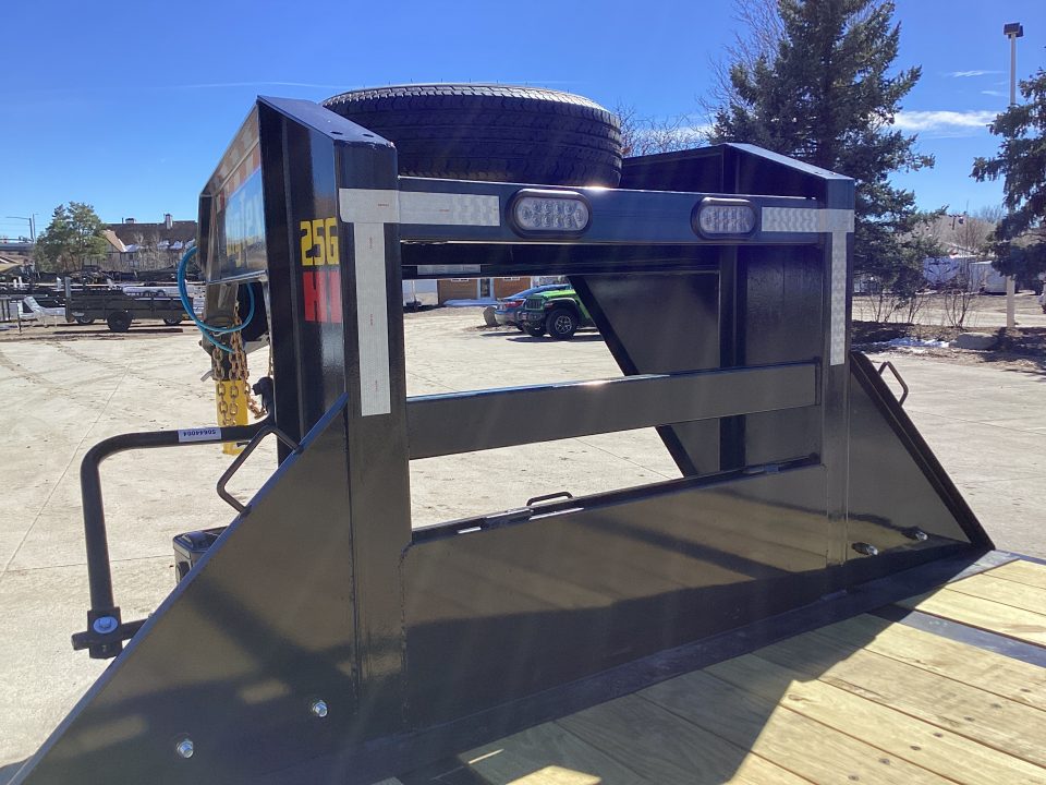 New 2026 Big Tex 25GN-25D5A-MRBK Flatbed Trailer