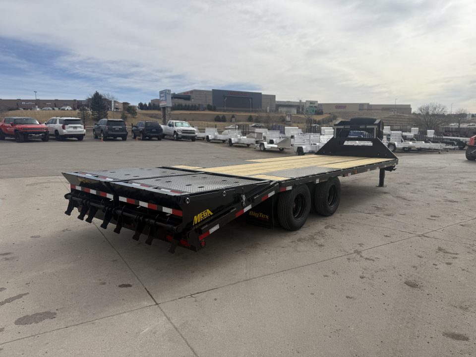 New 2026 Big Tex 25GN-25D5A-MRBK Flatbed Trailer