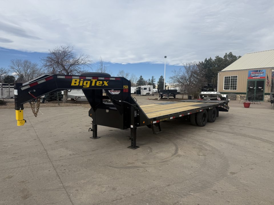 New 2026 Big Tex 25GN-25D5A-MRBK Flatbed Trailer
