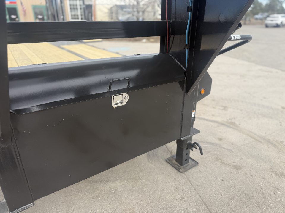 New 2026 Big Tex 25GN-25D5A-MRBK Flatbed Trailer