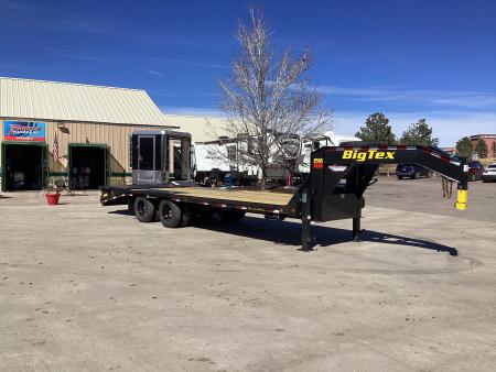 New 2026 Big Tex 25GN-25D5A-MRBK Flatbed Trailer