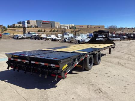 New 2026 Big Tex 25GN-25D5A-MRBK Flatbed Trailer