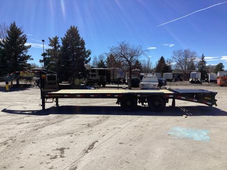 New 2026 Big Tex 25GN-25D5A-MRBK Flatbed Trailer