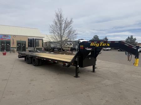 New 2026 Big Tex 25GN-25D5A-MRBK Flatbed Trailer