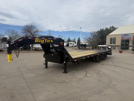 New 2026 Big Tex 25GN-25D5A-MRBK Flatbed Trailer