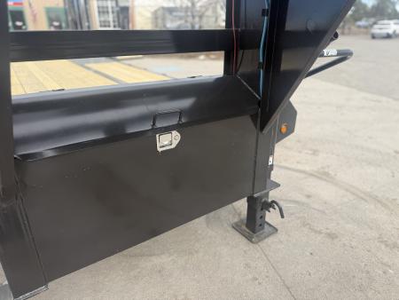 New 2026 Big Tex 25GN-25D5A-MRBK Flatbed Trailer