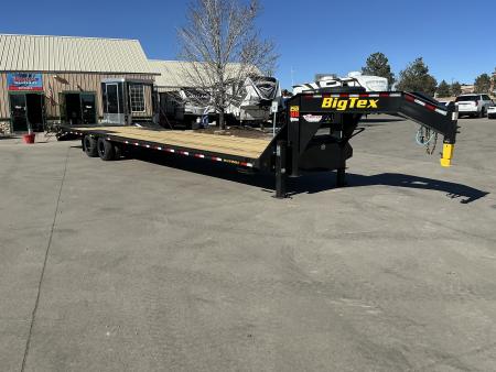 New 2026 Big Tex 25GN-40D5A-MRBK Flatbed Trailer
