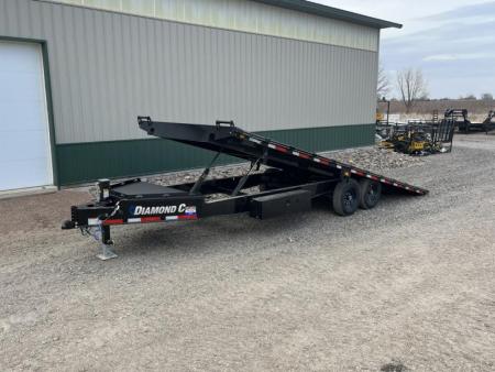 New 2026 24' 14k Diamond C Deckover Tilt Trailer