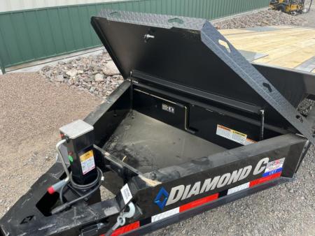 New 2026 24' 14k Diamond C Deckover Tilt Trailer
