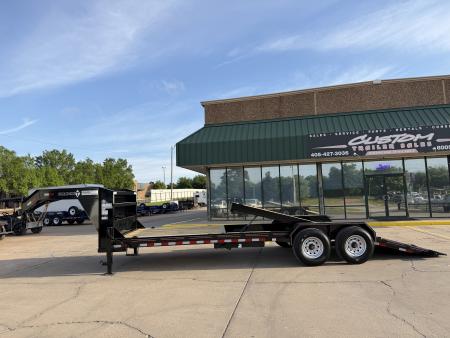 New #037824 2026 DIAMOND T HDSKP1608TDGN 24 X 83 TANDEM AXLE 16K GOOSENECK EQUIPMENT TILT DECK TRAILER