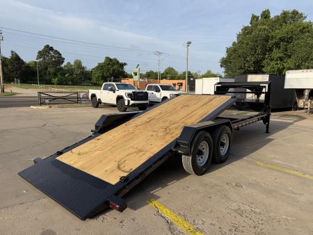 New #037824 2026 DIAMOND T HDSKP1608TDGN 24 X 83 TANDEM AXLE 16K GOOSENECK EQUIPMENT TILT DECK TRAILER
