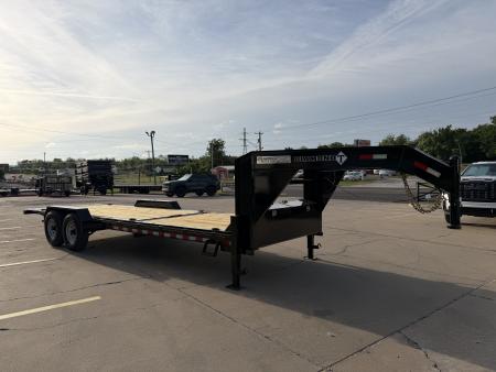 New #037824 2026 DIAMOND T HDSKP1608TDGN 24 X 83 TANDEM AXLE 16K GOOSENECK EQUIPMENT TILT DECK TRAILER