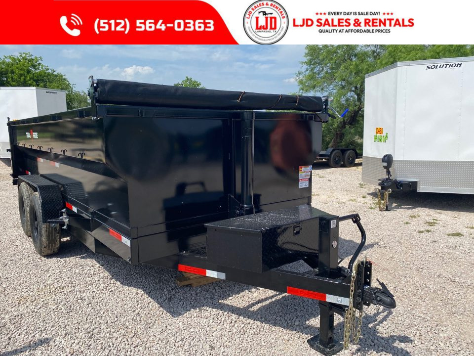 New 2026 Texas Pride -Tarp - 16'x3' - Dump Trailer- Ramps - 3/16" Floor