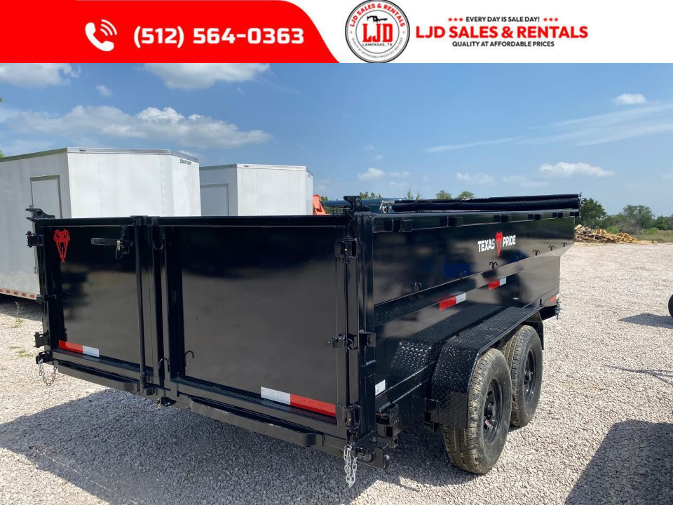 New 2026 Texas Pride -Tarp - 16'x3' - Dump Trailer- Ramps - 3/16" Floor
