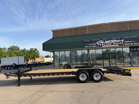New #037825 2026 DIAMOND T HDSKP1608 24 X 83 HEAVY DUTY SKID PRO 16K EQUIPMENT HAULER W/ MAXX RAMPS