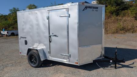 New 2026 Homesteader 6x10 Intrepid V-Nose Cargo Trailer w/ Barn Doors