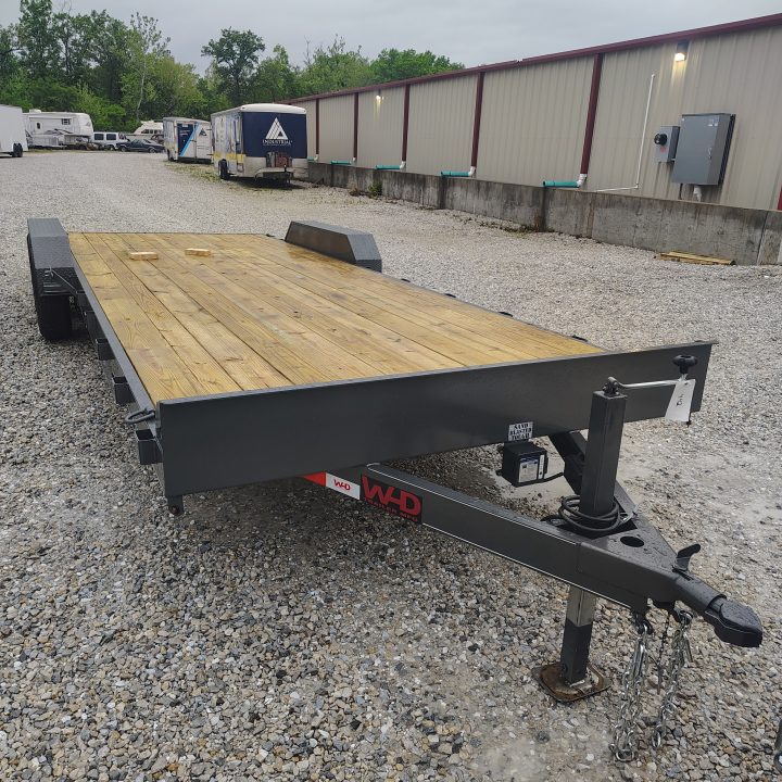 New 2026 WD Trailers 83x24 TA , 2' metal dovetail, 5.2k axles, Slide in ramps, Diamond Series Car Hauler