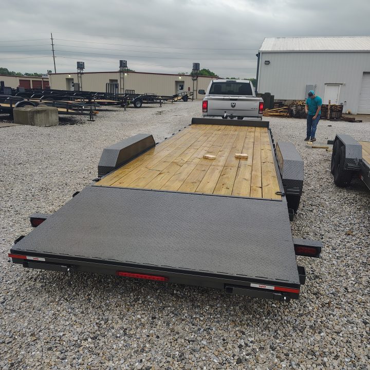 New 2026 WD Trailers 83x24 TA , 2' metal dovetail, 5.2k axles, Slide in ramps, Diamond Series Car Hauler