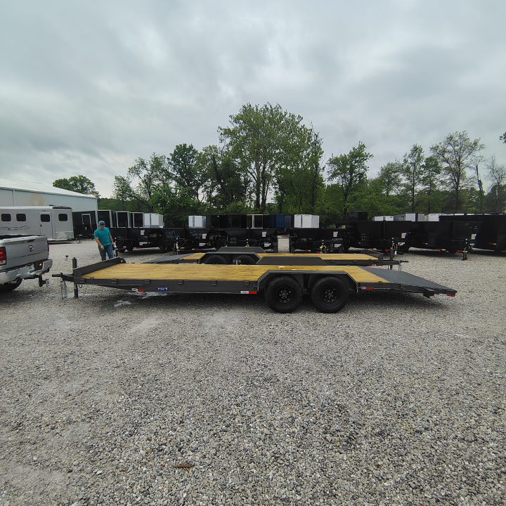 New 2026 WD Trailers 83x24 TA , 2' metal dovetail, 5.2k axles, Slide in ramps, Diamond Series Car Hauler