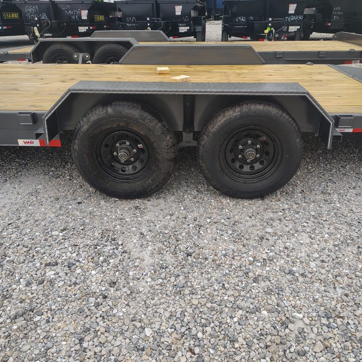 New 2026 WD Trailers 83x24 TA , 2' metal dovetail, 5.2k axles, Slide in ramps, Diamond Series Car Hauler