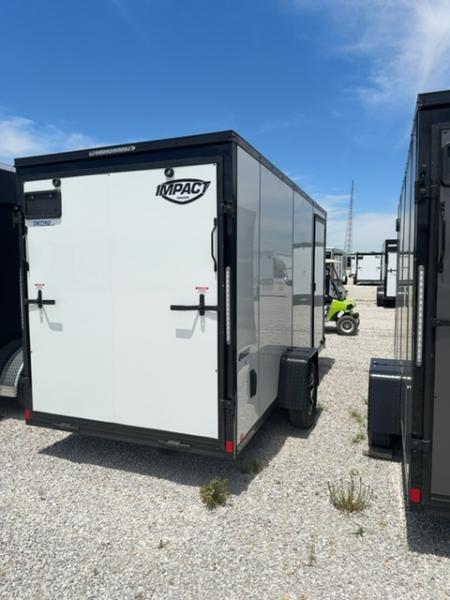 New 2026 Impact Trailers 6 x 14 Quake Flat Top V-Nose 3K