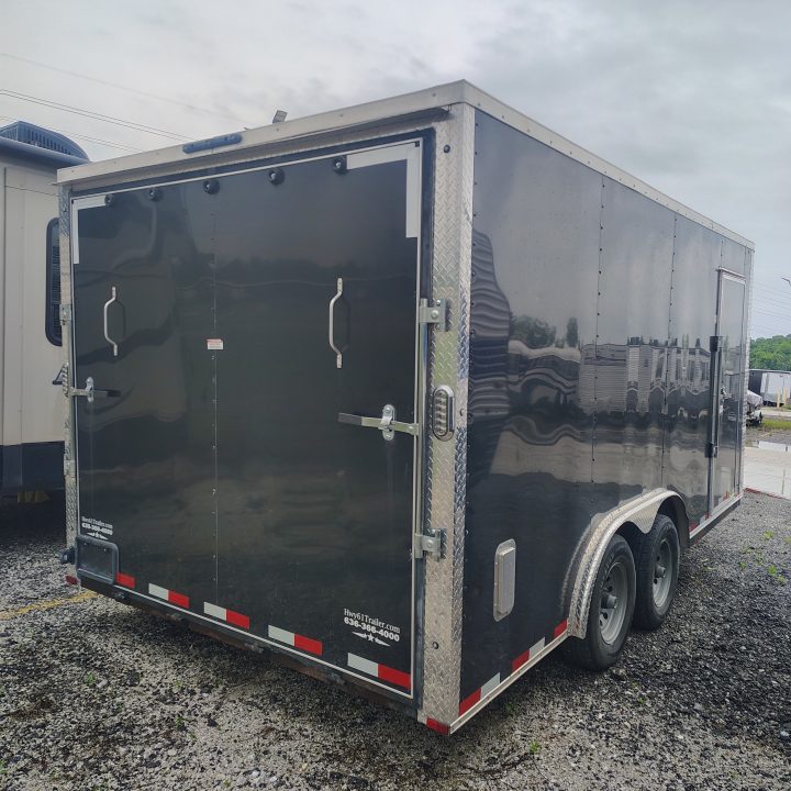 Used 2024 Arising 8.5x16 TA, 7' interior height , 52k axles, .030 exterior, 52k axles, Spare tire included Cargo / Enclosed Trailer