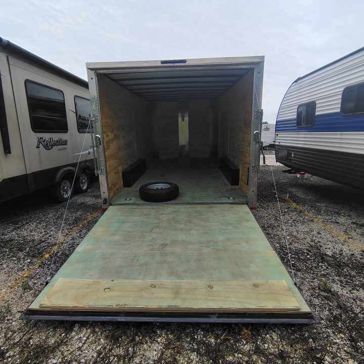 Used 2024 Arising 8.5x16 TA, 7' interior height , 52k axles, .030 exterior, 52k axles, Spare tire included Cargo / Enclosed Trailer