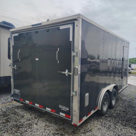 Used 2024 Arising 8.5x16 TA, 7' interior height , 52k axles, .030 exterior, 52k axles, Spare tire included Cargo / Enclosed Trailer